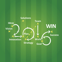 Win 2016 green field background