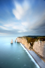 Etretat cliffs in Normandy, France