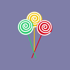 Lollipop candy illustration