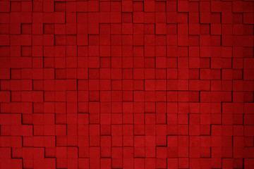 Fototapeta na wymiar abstract cube background-red