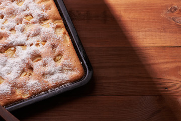 apple pie on the table