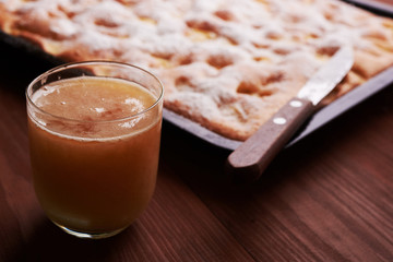 apple pie on the table