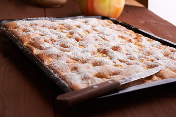 apple pie on the table