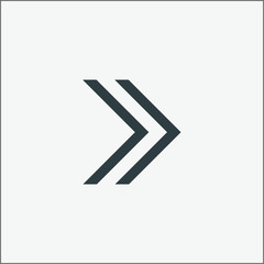 Arrow sign icon. Next page arrow vector illustration.