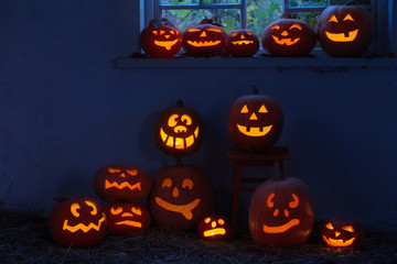 halloween pumpkins indoor