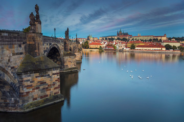 Prague. Image of Prague, capital city of Czech Republic, during sunrise.
