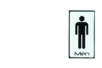 Man restroom sign.