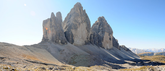 Die 3 Zinnen in den Dolomiten