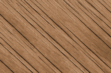 Fototapeta premium Wood texture. Lining boards wall. Wooden background pattern. Showing growth rings. Brown Colour
