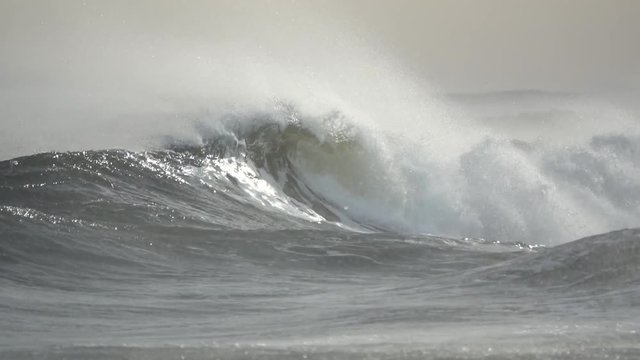 Dangerous waves crash into each other