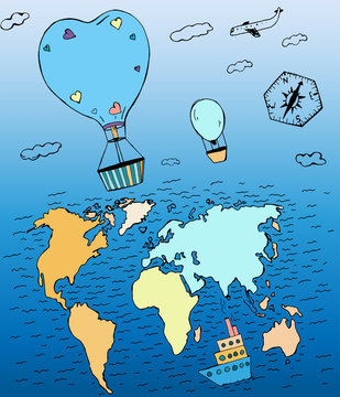 Air Balloons Travel 01 A