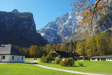 The Watzmann from Sankt Bartholomä, near Berchtesgaden