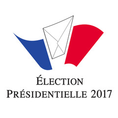Naklejka premium ÉLECTION PRÉSIDENTIELLE