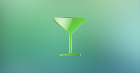 Wineglass Color 3d Icon
