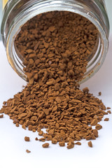 Were scattered granular coffee