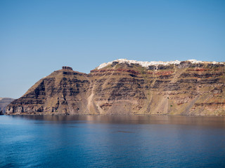 Fototapeta na wymiar beautiful view of Santorini island