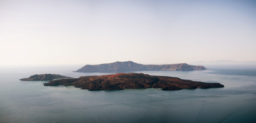 beautiful view of Santorini island