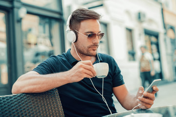 Listening to music