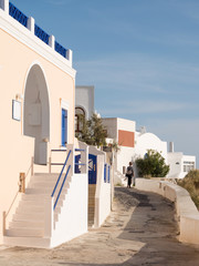 beautiful view of Santorini island