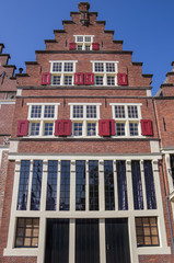 Fototapeta premium Facade of an old house in the center of Hoorn