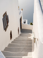 beautiful view of Santorini island