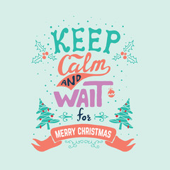 keep calm and wait for Merry Christmas.