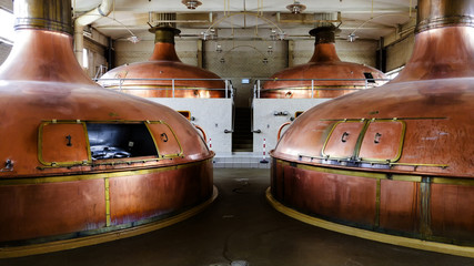 Tanks in a brewery
