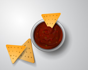 vector illustration of Salsa