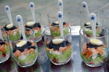 verrines au saumon 