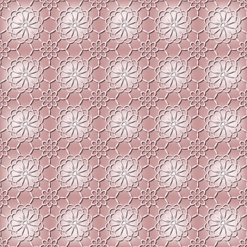 seamless pattern of white lace