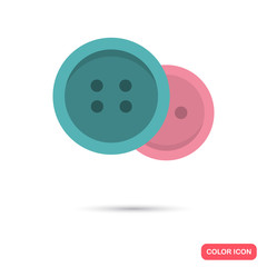 Decorative buttons color flat icon
