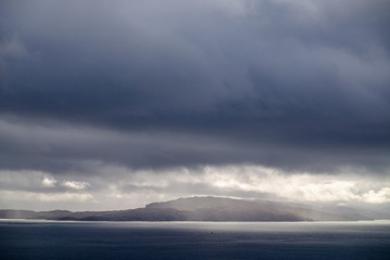Dramatic sky in Scotland