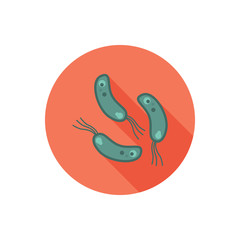 Germ color flat icon