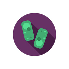 Germ color flat icon