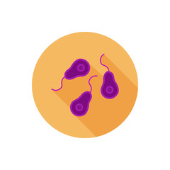 Germ color flat icon