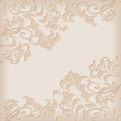 Decorative background with vignettes.