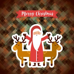 santa claus christmas character vector illustration design