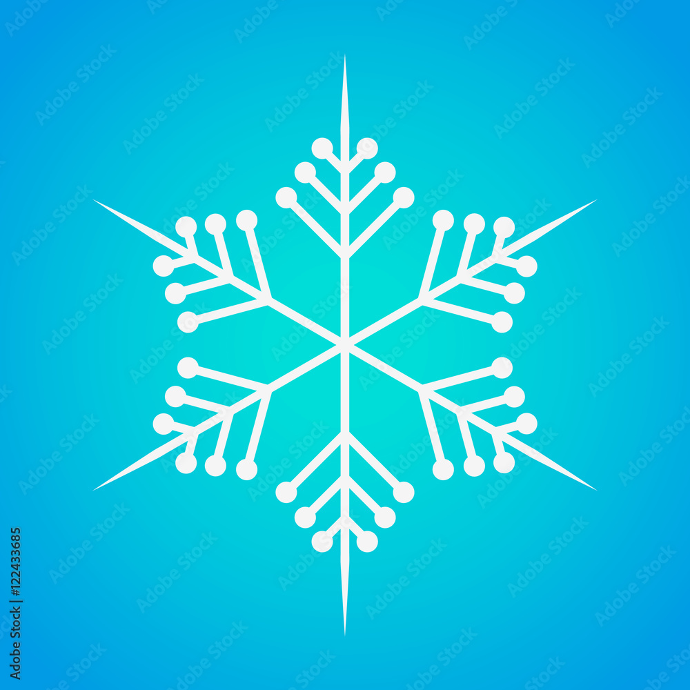 Canvas Prints snowflake icon. vector illustration.