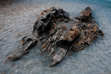 matière roche volcanique sable pierre