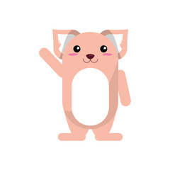 Porcupine cartoon icon. Animal kawaii and character theme. Isolated design. Vector illustration