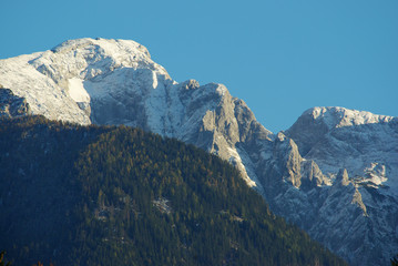 Fototapeta na wymiar The Hoher-Göll in the land of Berchtesgaden
