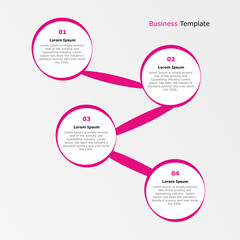 Four steps infographics , template for business, web design and other projects