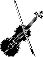 violin. stencil. second variant