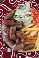 Cevapcici, bosnian minced meat kebab