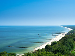 View of the coast, Niechorze, Poland