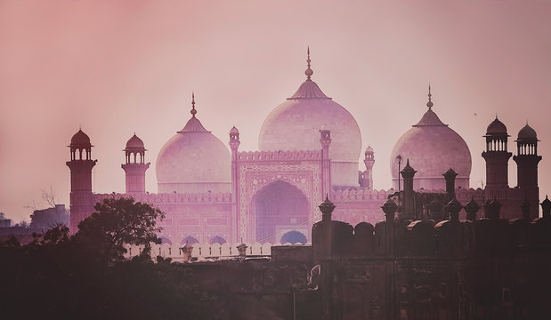 Domes of the The Badshahi Mosque