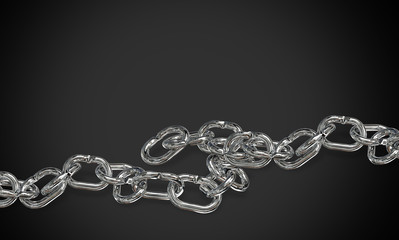 Fototapeta na wymiar strong chain 3d render