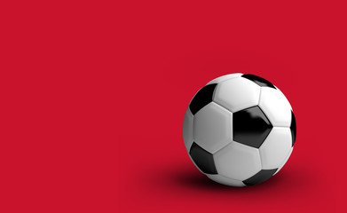 Naklejka premium 3d render football soccer game
