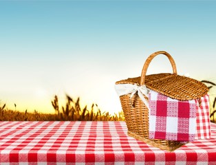 Picnic basket.