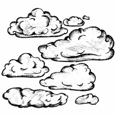 Sky with cloud closeup